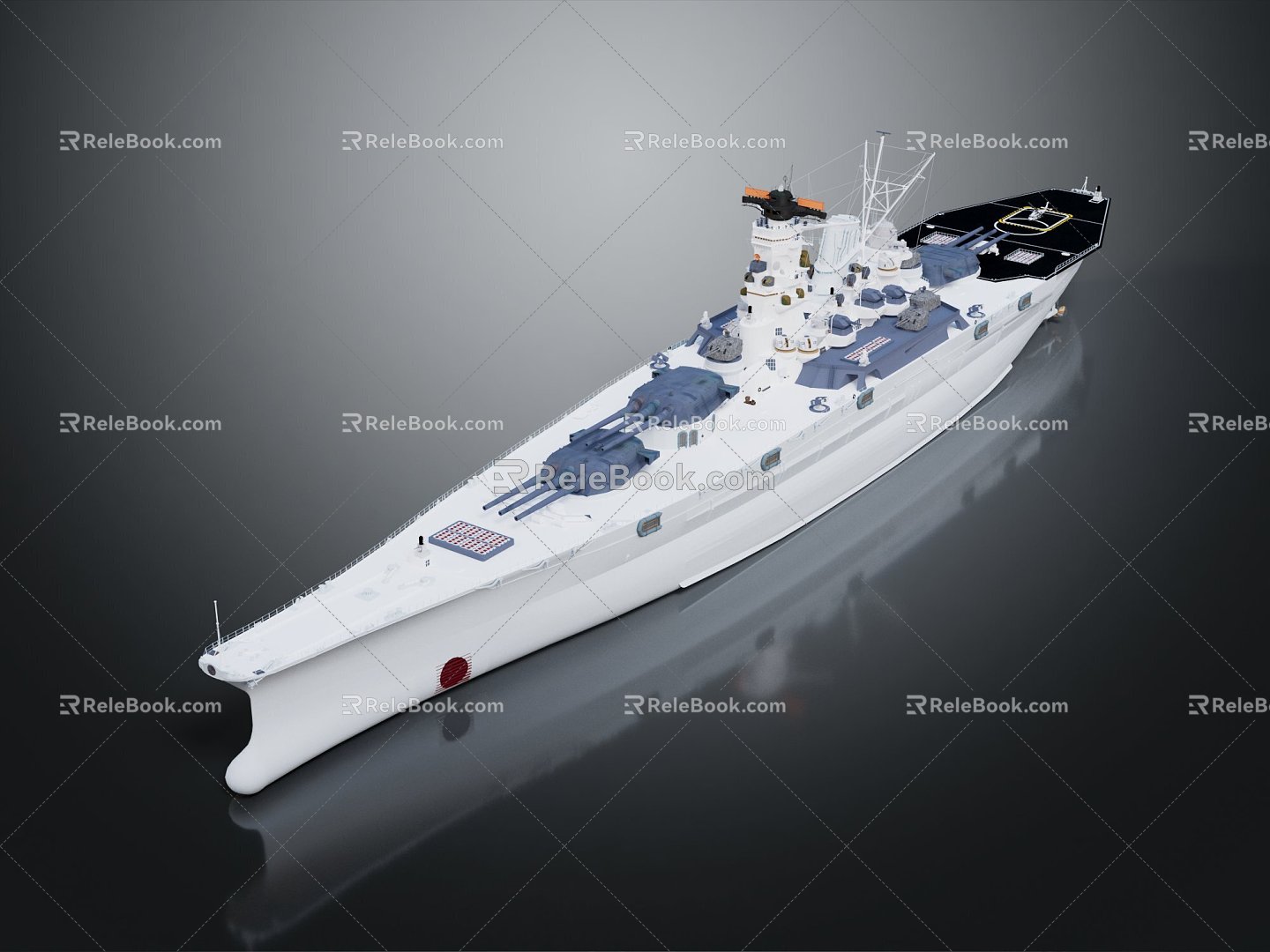 Modern Warship Ship Ship Warship 3d model