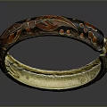 Elegant Gold Brown Bracelet With Decorative Dots For Daily Fashion Accessory