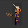 Mech Warrior Mech Soldier Machine Battlearm Mechanical Battlearm Machine Fighter Robot 3d model