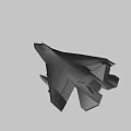 Modern Gray Stealth Fighter Jet With Sleek Aerodynamic Design And Cockpit