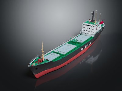 modern ship large cargo ship cargo ship 3d model