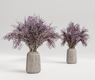 Modern Vase Lavender Hay Vase 3d model