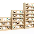 Reading Room Interior Featuring Multiple Wooden Bookshelves With Neatly Arranged Books