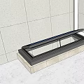 Modern Detached Villa Exterior With Stone Wall Glass Skylight And Stone Base