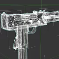 Tactical Military Firearm With Brown Body Black Grip And Barrel Design