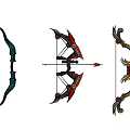 Different Types of Intricate Decorative Bows as Modern and Traditional Weapons