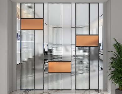 Screen partition 3d model