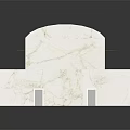 White Marble Columns In Spacious Indoor Hall With Black Marble Floor And Skylight