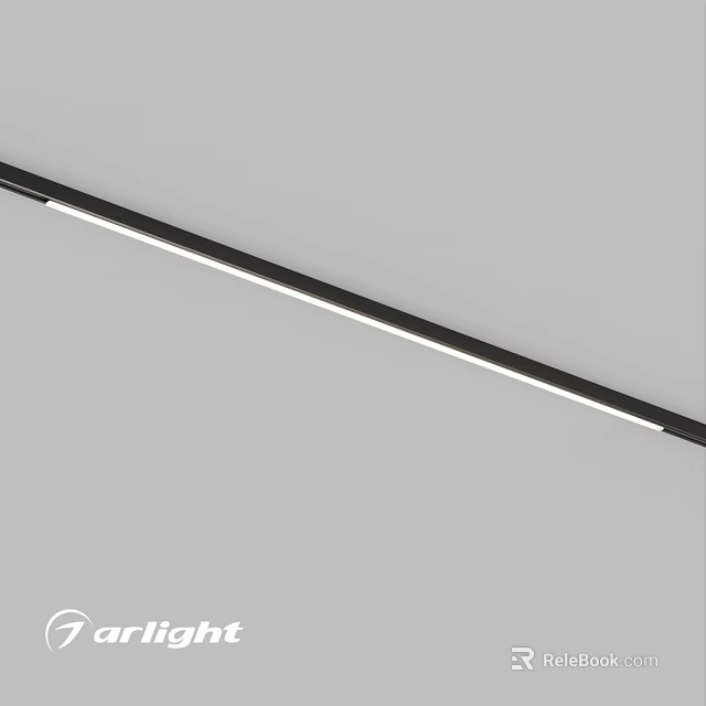 Modern Slim LED Ceiling Light With Black Frame And White Panel For Home Use 3d model 