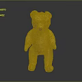 Kids Bedroom Furniture With Yellow Teddy Bear Decoration