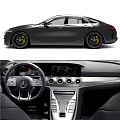 Mercedes AMG Car Exterior with Alloy Wheels and Tech Interior