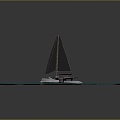 Yacht Sailing, Speedboat, Speedboat 3d model