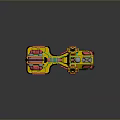Futuristic Colorful Motorcycle 3D Model With Mechanical Details And Vibrant Design