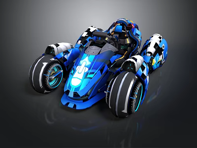 FUTURE STYLE RACING RACING VEHICLE VEHICLE VEHICLE VEHICLE VEHICLE VEHICLE CAR SPORTS SPEED RACING TRACK MACHINERY 3d model