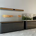 Modern fish tank 3d model