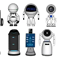 Smart Machines Featuring Various Robots And Interactive Devices With Modern Designs 3d model