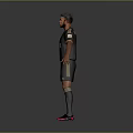 FLEX Brand Black Stylish Athletic Sportswear Set For Men With Shorts And Socks