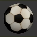 Traditional Black and White Soccer Ball Sports Equipment with Classic Hexagonal Panel Design