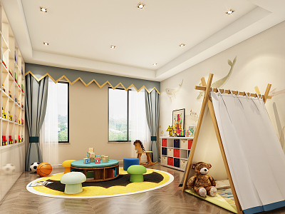 Modern Entertainment Room Children's Activities Entertainment Room model