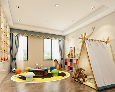 Modern Entertainment Room Children's Activities Entertainment Room 3d model