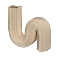 Curved Wooden Decorative Design Elements With U Shaped And Wave Patterns