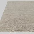 Light Beige Woven Textured Square Rug For Modern Minimalist Living Room Interior Decor