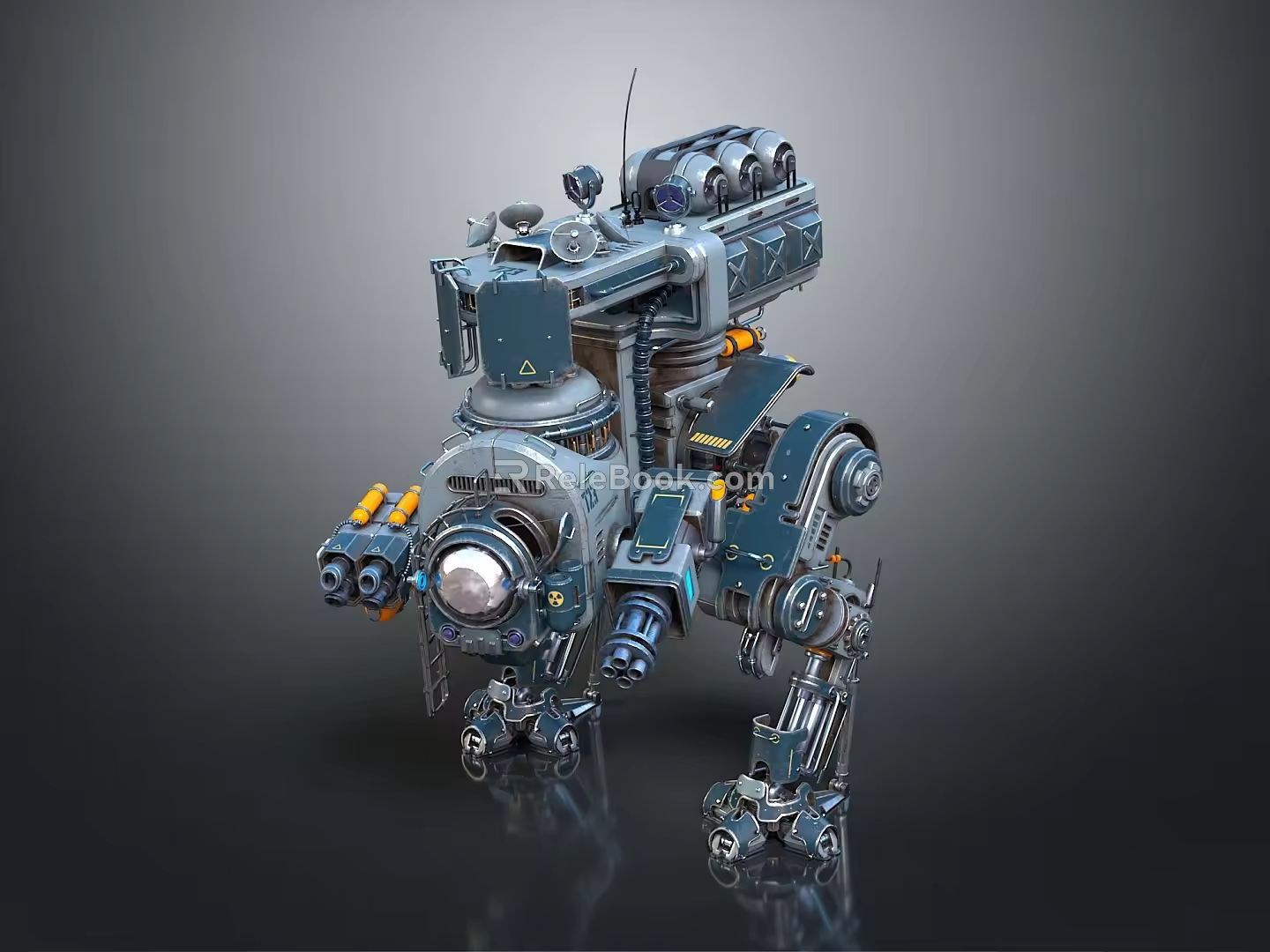 Modern Robot Mech Warrior Mech Soldier Machine Battlearm Mechanical Battlearm 3d model