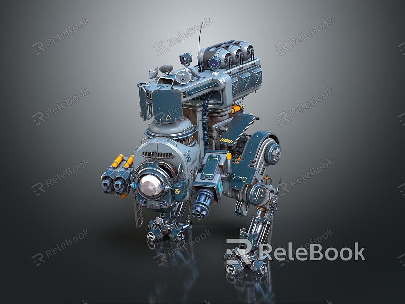 Modern Robot Mech Warrior Mech Soldier Machine Battlearm Mechanical Battlearm model