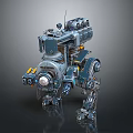 Modern Robot Mech Warrior Mech Soldier Machine Battlearm Mechanical Battlearm 3d model