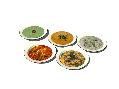 Small kitchen items 3d model Small kitchen items 3d model