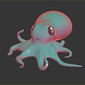 Modern Octopus Cuttlefish Octopus Squid 3d model