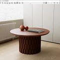 Wind round coffee table 3d model