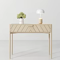 Stylish Bedside Tables With Drawer Design And Decorative Lamp Vase Accents