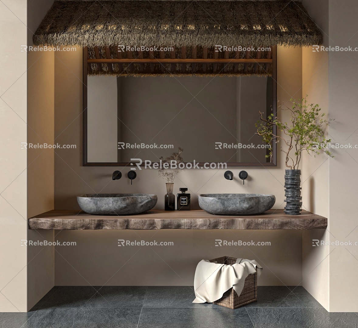 Grass Wash Basin 3d model