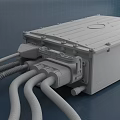 Modern motor controller 3d model