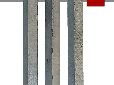 Decorative Garden Ornament Posts with Various Concrete and Stone Textures for Outdoor Spaces 3d model
