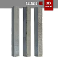 Decorative Garden Ornament Posts with Various Concrete and Stone Textures for Outdoor Spaces