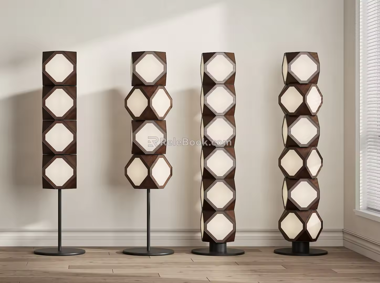 Modern Middle Ancient Floor Lamp 3d model