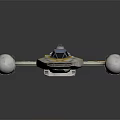 Modern Spaceship Spacecraft 3d model