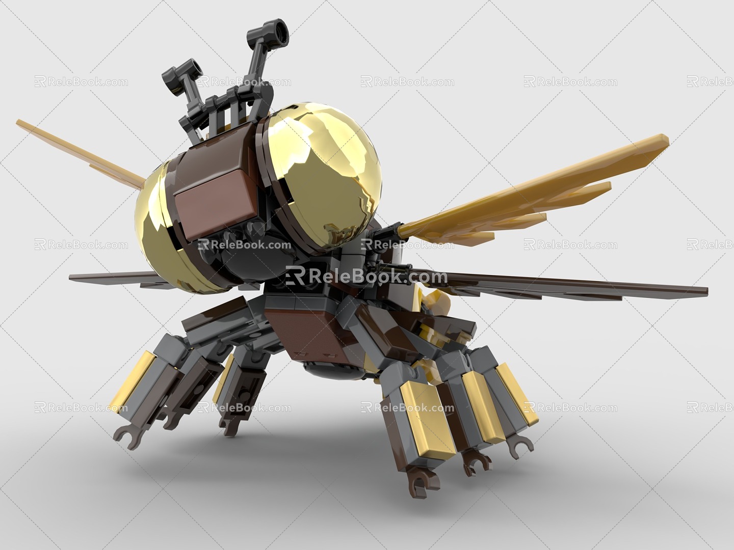 LEGO toy building blocks insect bee 3d model