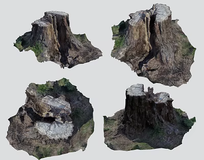 Modern stakes 3d model