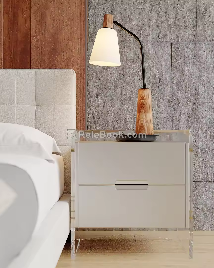 Table lamp table lamp side 3d model