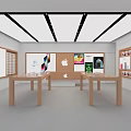 Modern Store Apple Store 3d model