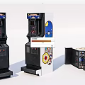 Modern game machine Old game machine 3d model