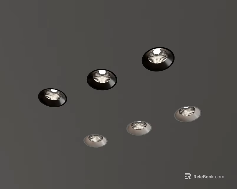 Modern Downlights And Spotlights For Home Ceiling Interior Lighting Design Ideas 3d model