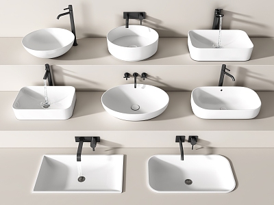 Modern wash basin wash basin combination model