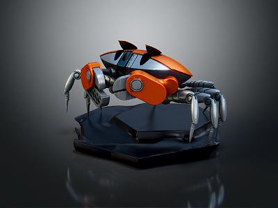 Modern Robot Mechanical Crab Machine Crab Robot 3d model