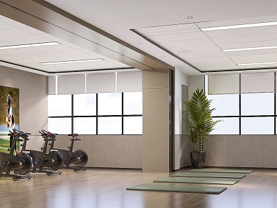 Modern Gym 3d model