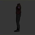 Modern Stylish Casual Clothing Set Including Jacket Pants And Shoes For Daily Life