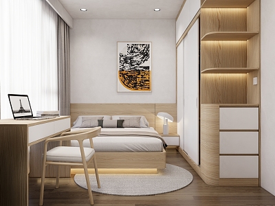 Modern Tatami Bedroom model